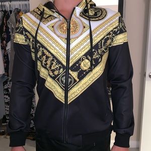 versace hoodie jacket